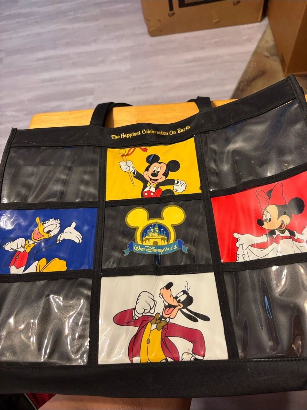 Disney Messenger Bag with Black, Yellow, Red, Blue & White Panels